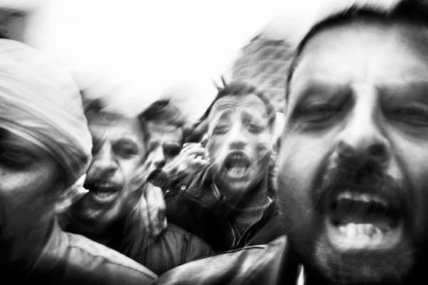 Anti Mubarak demonstrations in Tahrir square. Cairo, Egypt. 2011