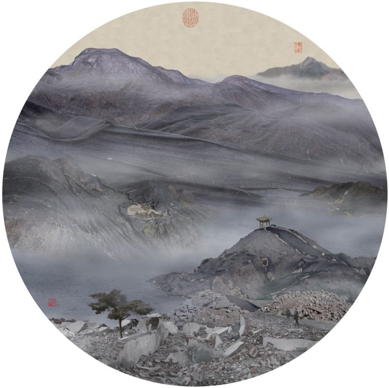 01-Autumn Mist in the Mountain with Winding Streams, 2007. © Yao Lu